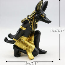 Load image into Gallery viewer, Strongwell Ancient Egyptian Anubis God Wine Rack Wine Holder Figurine Resin Craft Wine Seat Miniature Model Home Decoration Gift