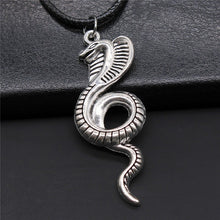 Load image into Gallery viewer, Black Leather Chian Necklace Ancient Egyptian Pharaoh The Eye Of Horus Ankh Cross Amulet Pendant Necklaces Jewelry Gifts