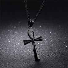 Load image into Gallery viewer, Amulet Pendant Egyptian Ankh Crucifix Necklaces Pendants Stainless Steel Symbol of Life Cross Necklaces Jewelry Gifts Chains