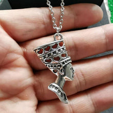 Load image into Gallery viewer, Egyptian Egypt Queen Nefertiti Necklace For Women Gold Charms Pendant Necklace Fashion Jewelry Christmas Gift