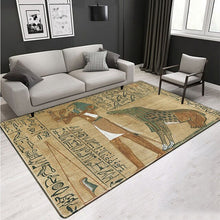 Load image into Gallery viewer, Ancient Egypt 3D Print Rug Carpet Soft Velvet For Home Living Room Decor Egyptian Nordic Ethnic Style European Retro Bedroom Mat