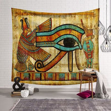 Load image into Gallery viewer, Egyptian Tapestry Wall Hanging Thin Beach Towel Throw Mandala Tapestry 150x130cm 200x150cm Boho Home Decor Wall Art Carpet Cloth