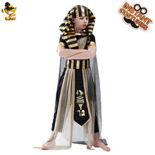 Load image into Gallery viewer, Kids Boy's Egyptian  Pharaoh Costume Cosplay Halloween Children Egypt Pharaoh Clothes Costume
