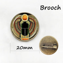 Load image into Gallery viewer, Symbol of Strength Egyptian Scarab Glass Dome Pendant Necklace, Ancient Egypt Jewelry Fashion Charm Women Gift HZ1
