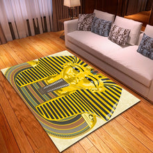 Load image into Gallery viewer, Egyptian Pharaoh 3D Printed Carpets for Living Room Bedroom Large Size Rug Tea Table Antiskid Floor Mat Kids Room play Area Rugs

