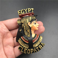 Load image into Gallery viewer, Egyptian tourist souvenir fridge sticker pharaoh mummy pyramid 3Drefrigerator black cat cleopatra fridge magnets sticker gifts
