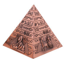Load image into Gallery viewer, Metal Egyptian Pyramids Figurine Building Statue Home Office Desktop Decoration Gift Souvenir
