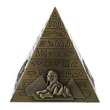 Load image into Gallery viewer, Metal Egyptian Pyramids Figurine Building Statue Home Office Desktop Decoration Gift Souvenir
