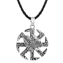 Load image into Gallery viewer, QIAMNI Vintage Punk Ankh Egyptian Cross Amulet Rope Chain Slavic Pendant Necklace Men Gift Statement Jewelry Charm Dropshipping
