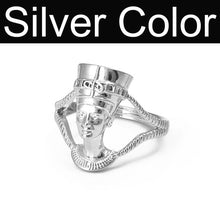 Load image into Gallery viewer, Anniyo Egyptian Queen Nefertiti Ring for Women Girls African Finger Ring Jewelry Gold Color Wholesale Party National Gift#235906

