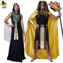 Load image into Gallery viewer, QLQ Women Ancient Egyptian Queen Costume Cosplay Halloween Costume Adult Men Egypt Pharaoh Clothes Performance Carnival Party
