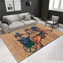 Load image into Gallery viewer, Ancient Egypt 3D Print Rug Carpet Soft Velvet For Home Living Room Decor Egyptian Nordic Ethnic Style European Retro Bedroom Mat
