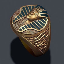 Load image into Gallery viewer, Creative Exquisite Egyptian Pharaoh Rings for Men Fashion Gothic Style Hip Hop Party Steampunk Jewelry Gift
