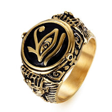 Load image into Gallery viewer, Creative Exquisite Egyptian Pharaoh Rings for Men Fashion Gothic Style Hip Hop Party Steampunk Jewelry Gift
