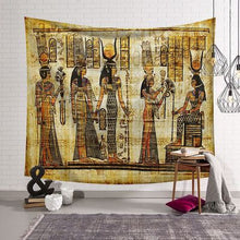 Load image into Gallery viewer, Egyptian Tapestry Wall Hanging Thin Beach Towel Throw Mandala Tapestry 150x130cm 200x150cm Boho Home Decor Wall Art Carpet Cloth

