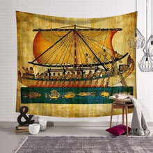 Load image into Gallery viewer, Egyptian Tapestry Wall Hanging Thin Beach Towel Throw Mandala Tapestry 150x130cm 200x150cm Boho Home Decor Wall Art Carpet Cloth
